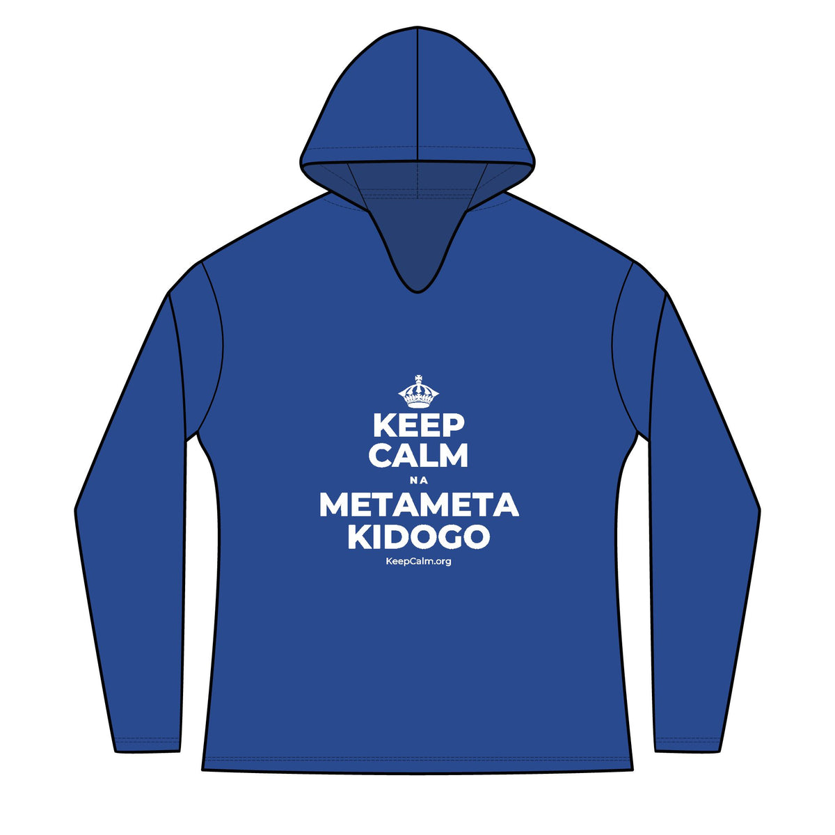KEEP CALM NA METAMETA KIDOGO Women's Long Sleeve Hoodie