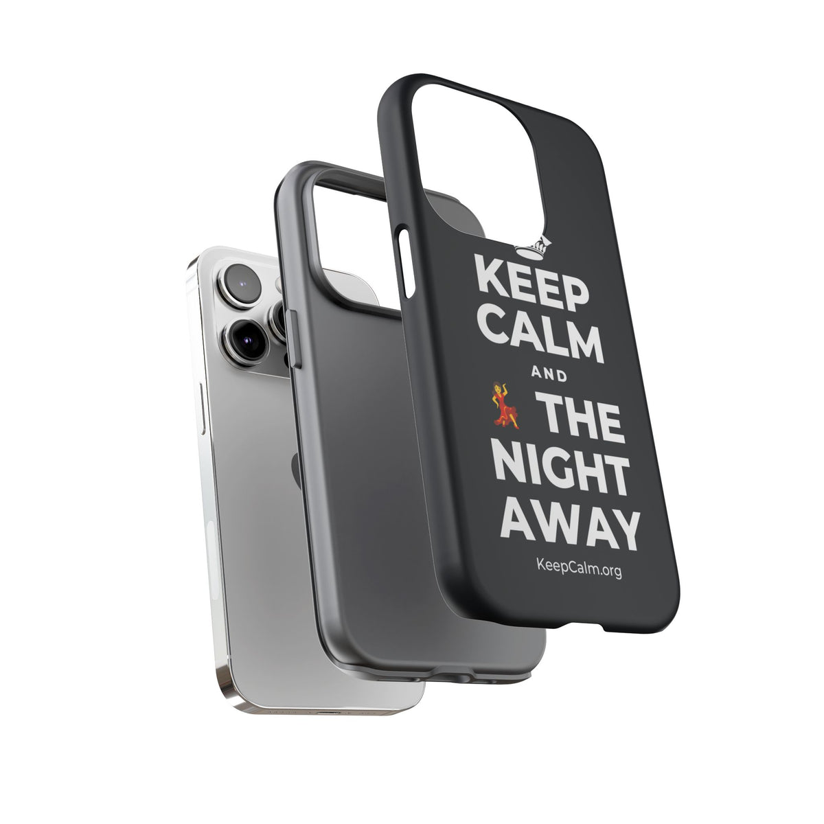 KEEP CALM AND 💃 THE NIGHT AWAY Phone Case (Dark)