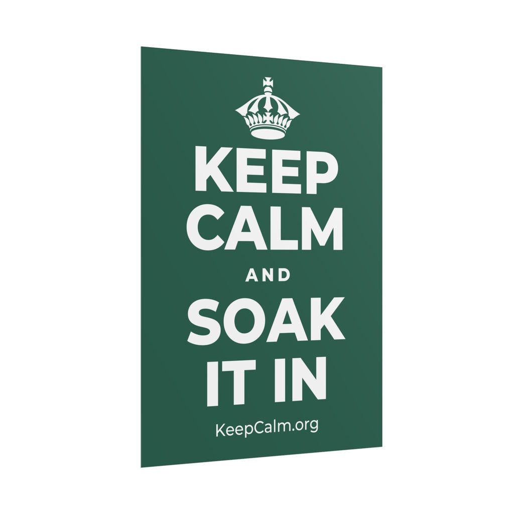 KEEP CALM AND SOAK IT IN Poster