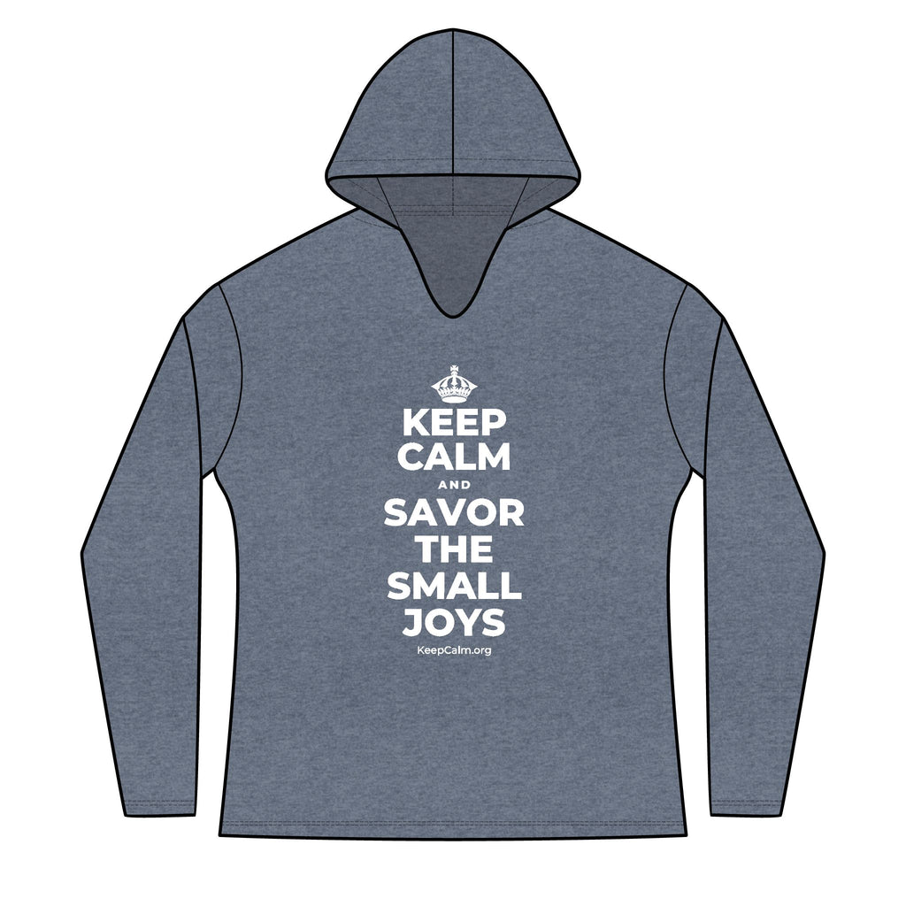 KEEP CALM AND SAVOR THE SMALL JOYS Women's Long Sleeve Hoodie