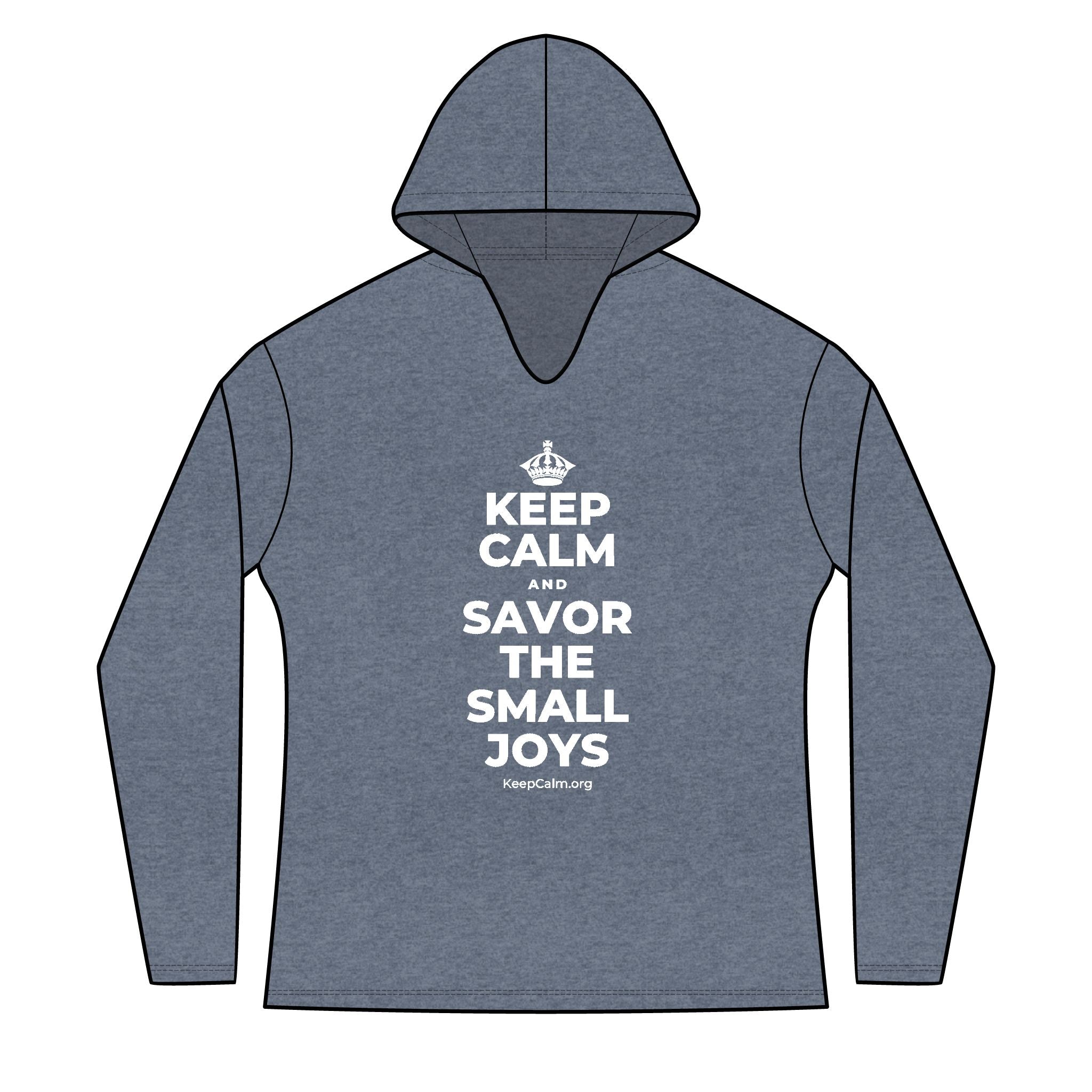 KEEP CALM AND SAVOR THE SMALL JOYS Women's Long Sleeve Hoodie