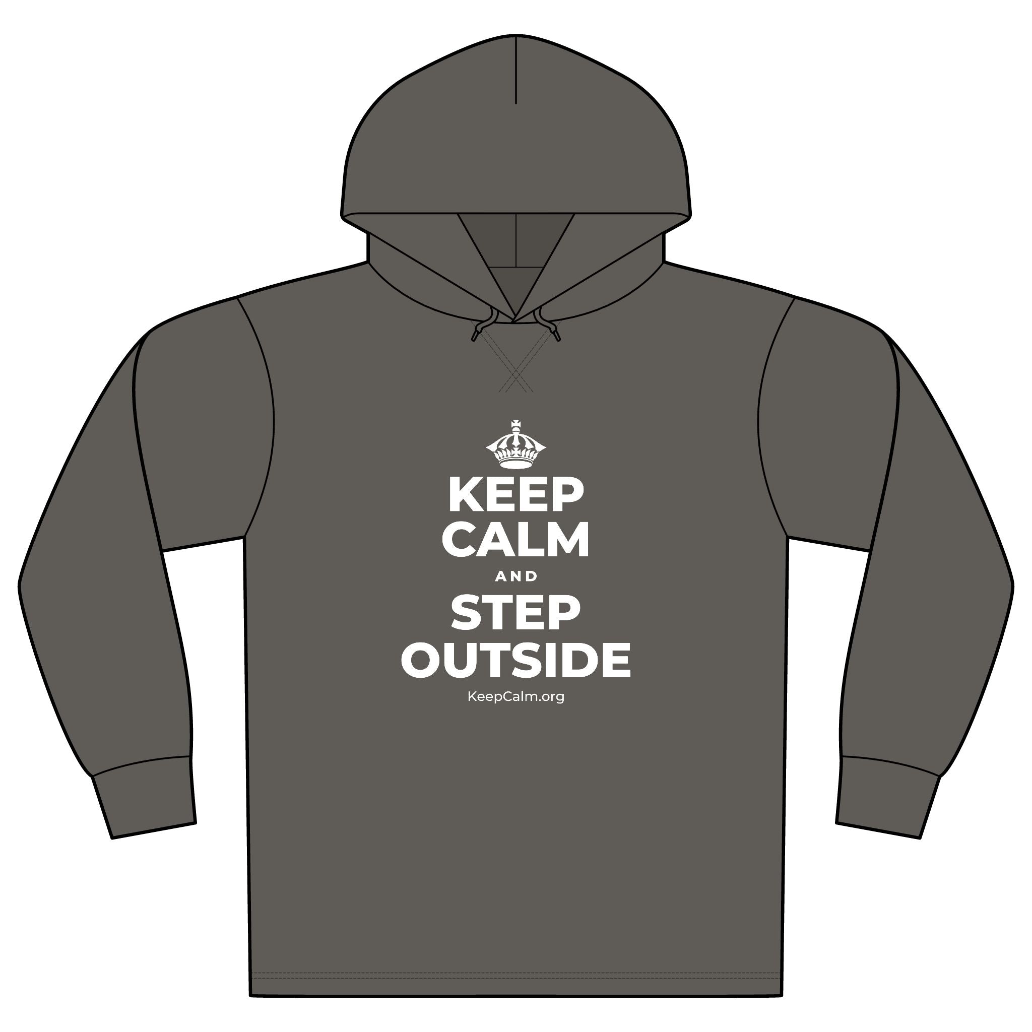 KEEP CALM AND STEP OUTSIDE Organic Hoodie Tee