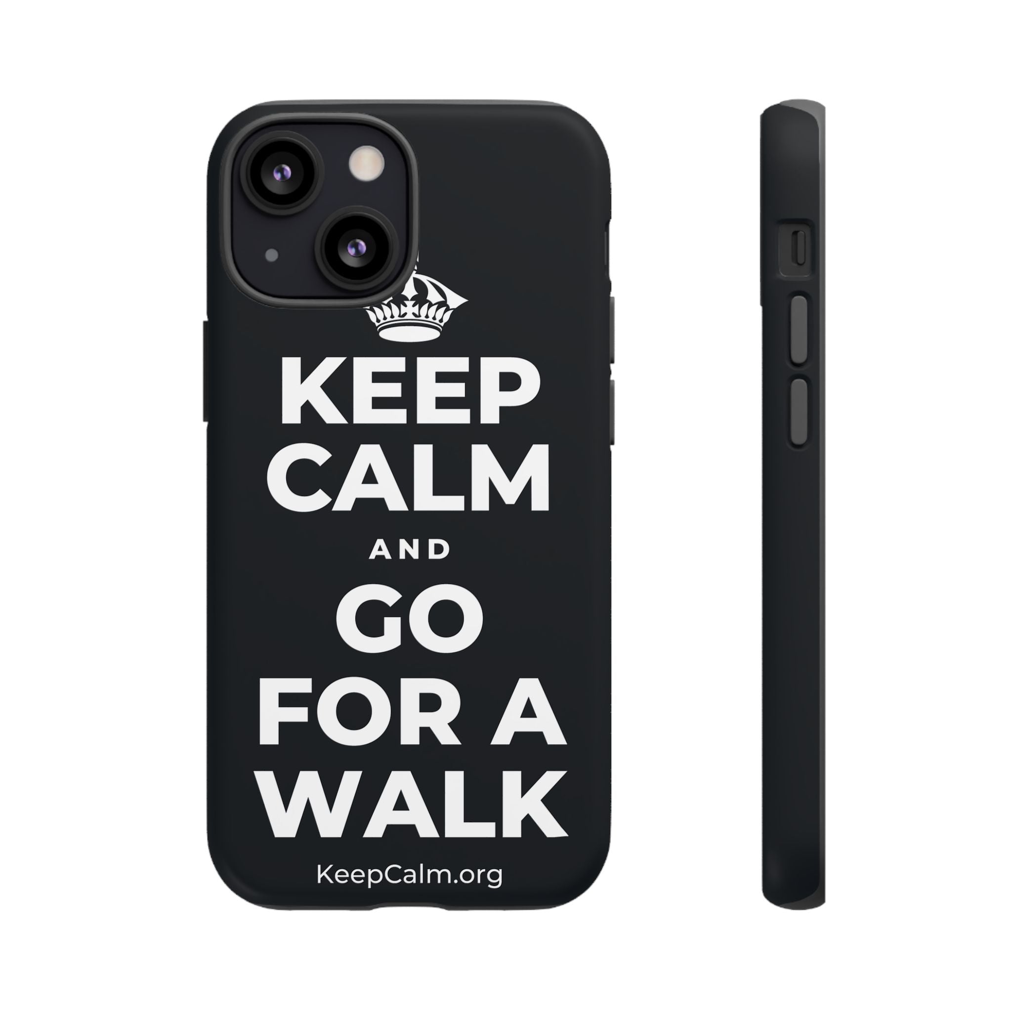 KEEP CALM AND GO FOR A WALK Phone Case (Dark)