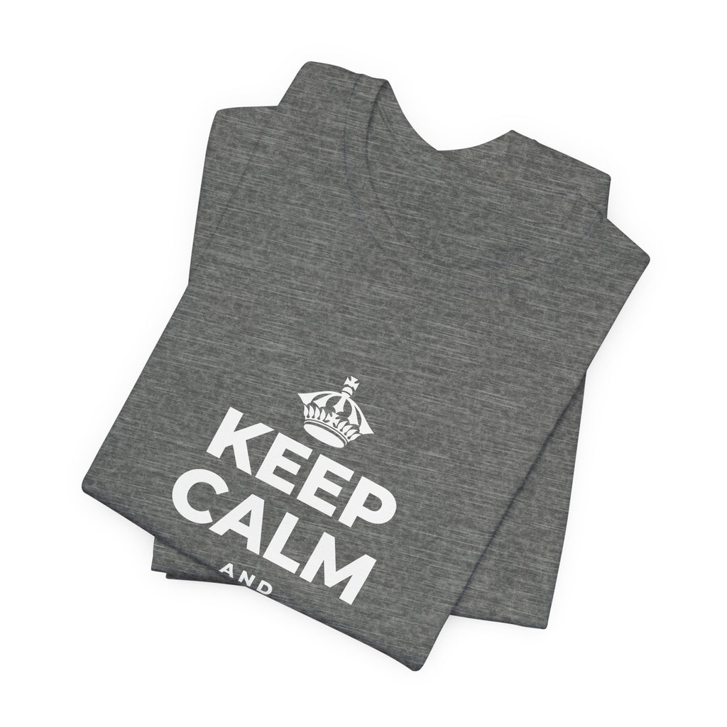 KEEP CALM AND DO WHAT FILLS YOU T-Shirt (Baby Blue–Silver)