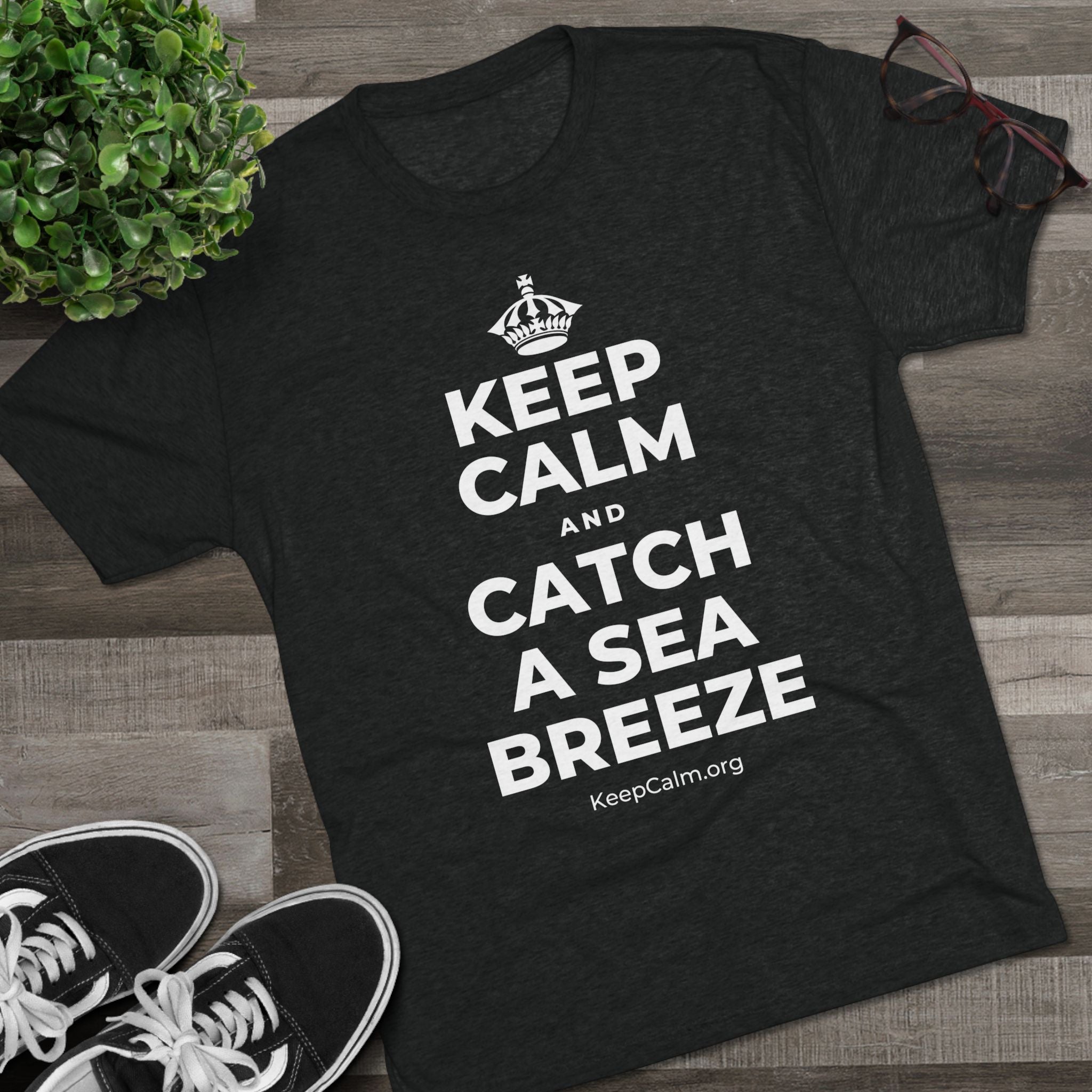 KEEP CALM AND CATCH A SEA BREEZE Tri-Blend Tee