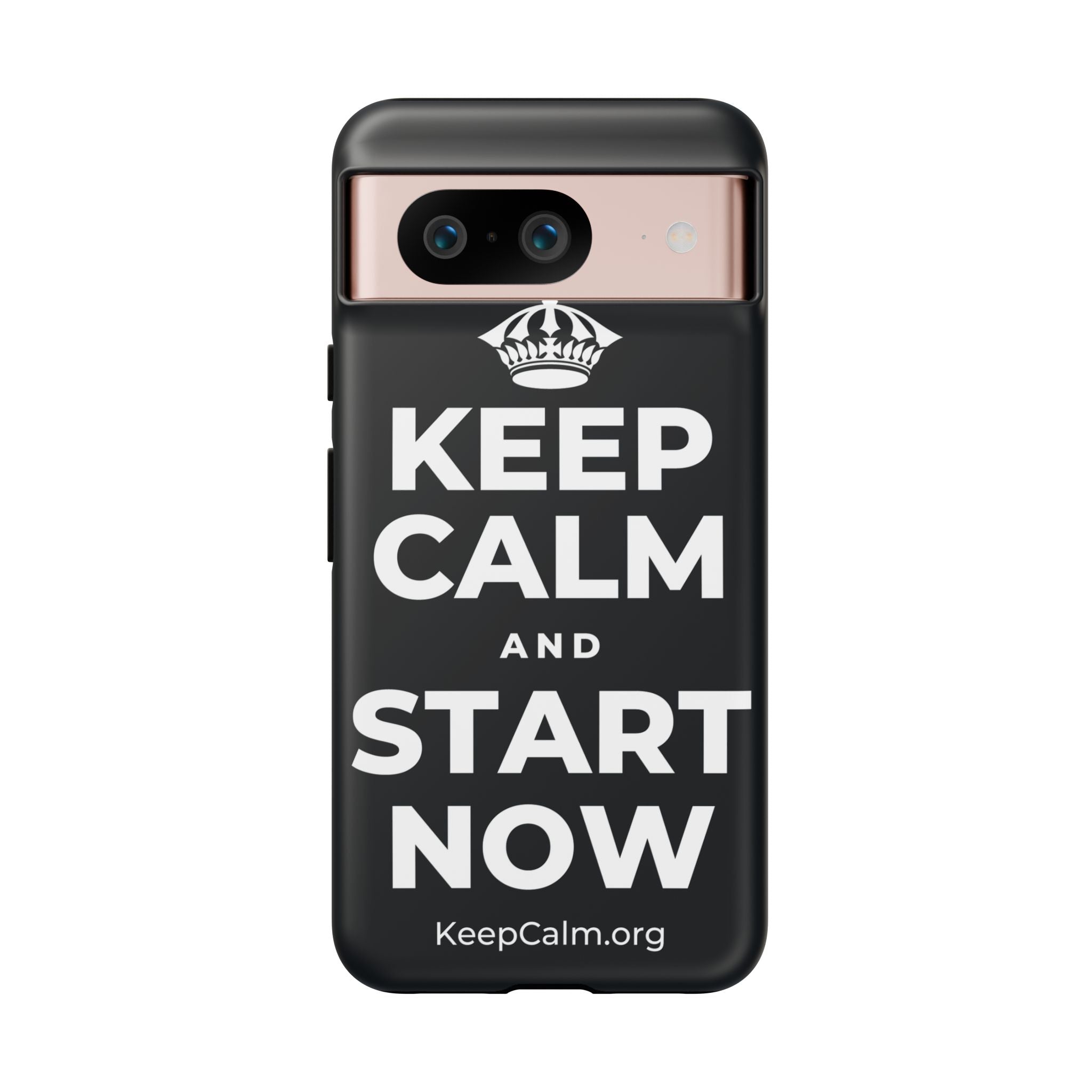 KEEP CALM AND START NOW Phone Case (Dark)