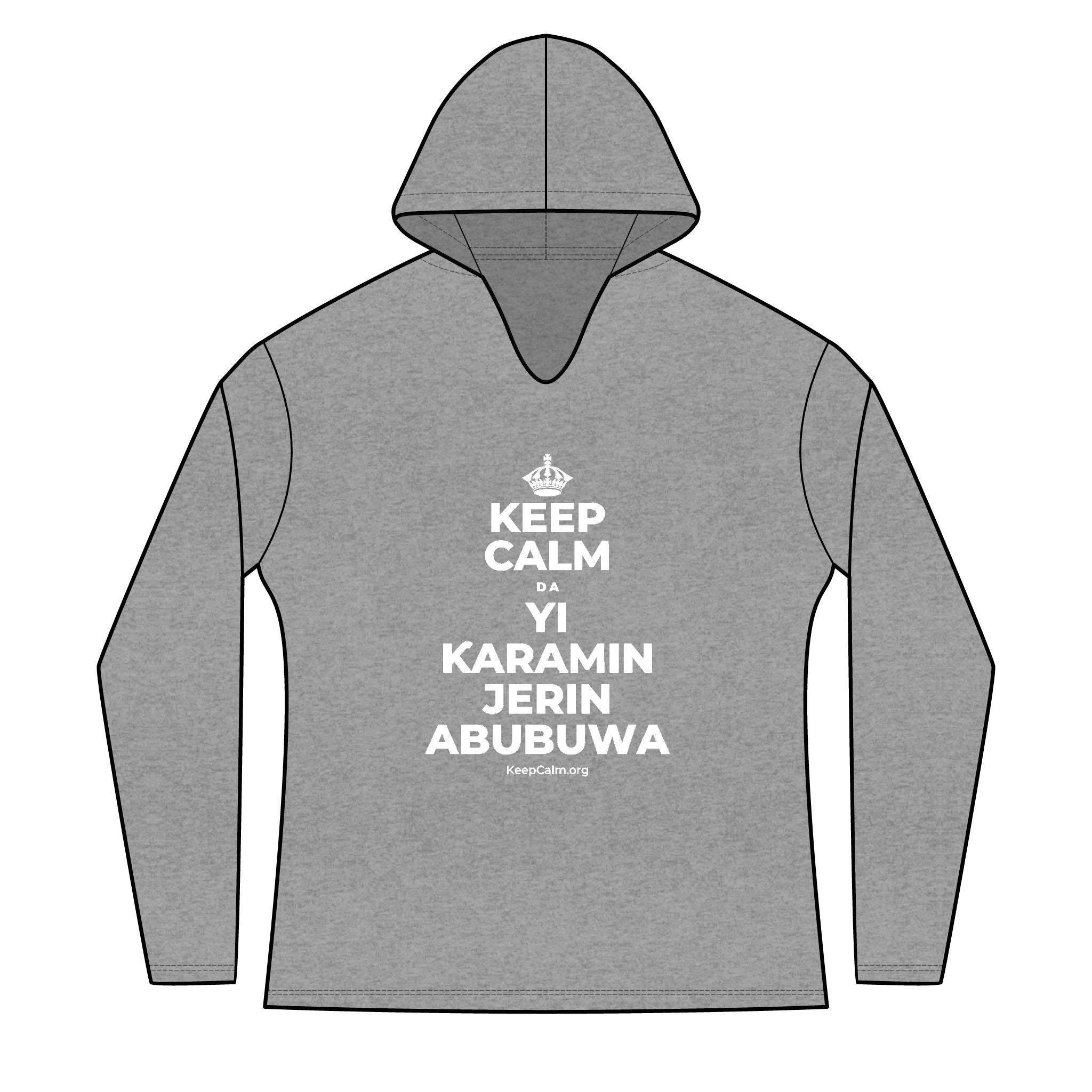 KEEP CALM DA YI ƘARAMIN JERIN ABUBUWA Women's Long Sleeve Hoodie