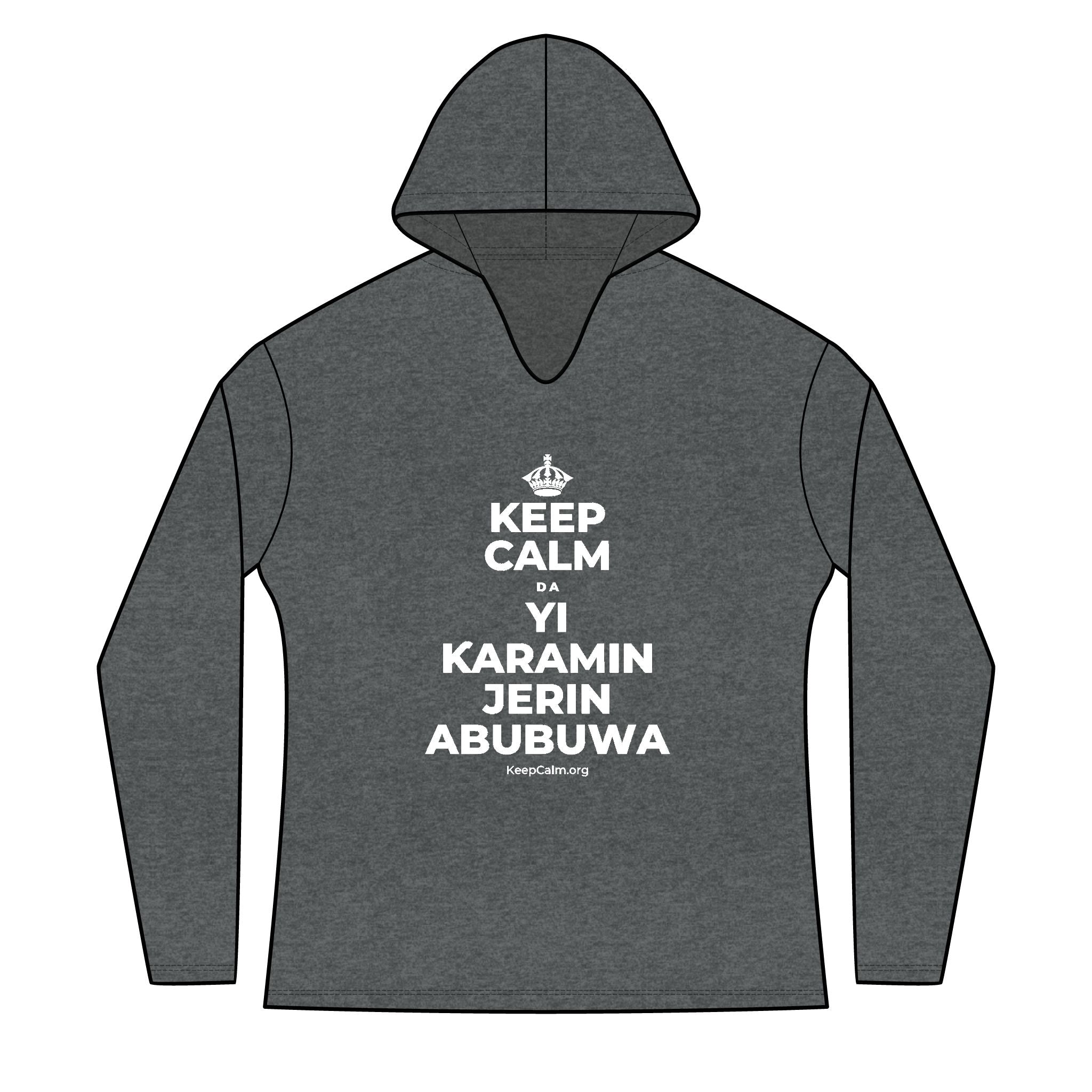 KEEP CALM DA YI ƘARAMIN JERIN ABUBUWA Women's Long Sleeve Hoodie