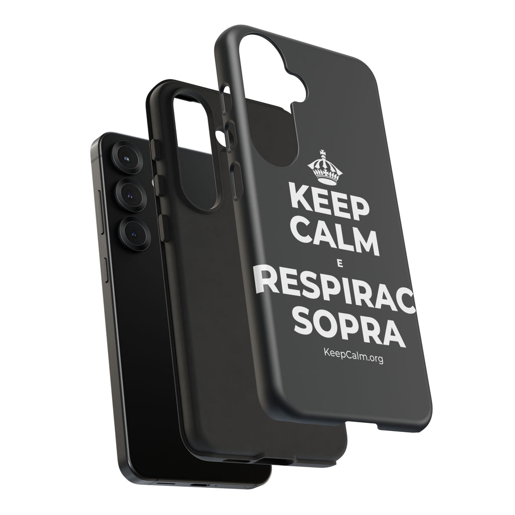 KEEP CALM E RESPIRACI SOPRA Phone Case (Dark)