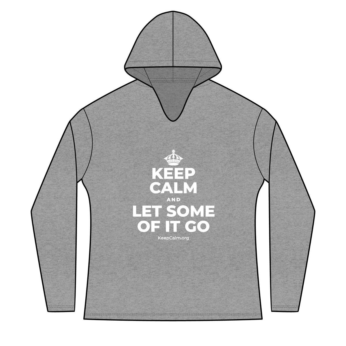 KEEP CALM AND LET SOME OF IT GO Women's Long Sleeve Hoodie