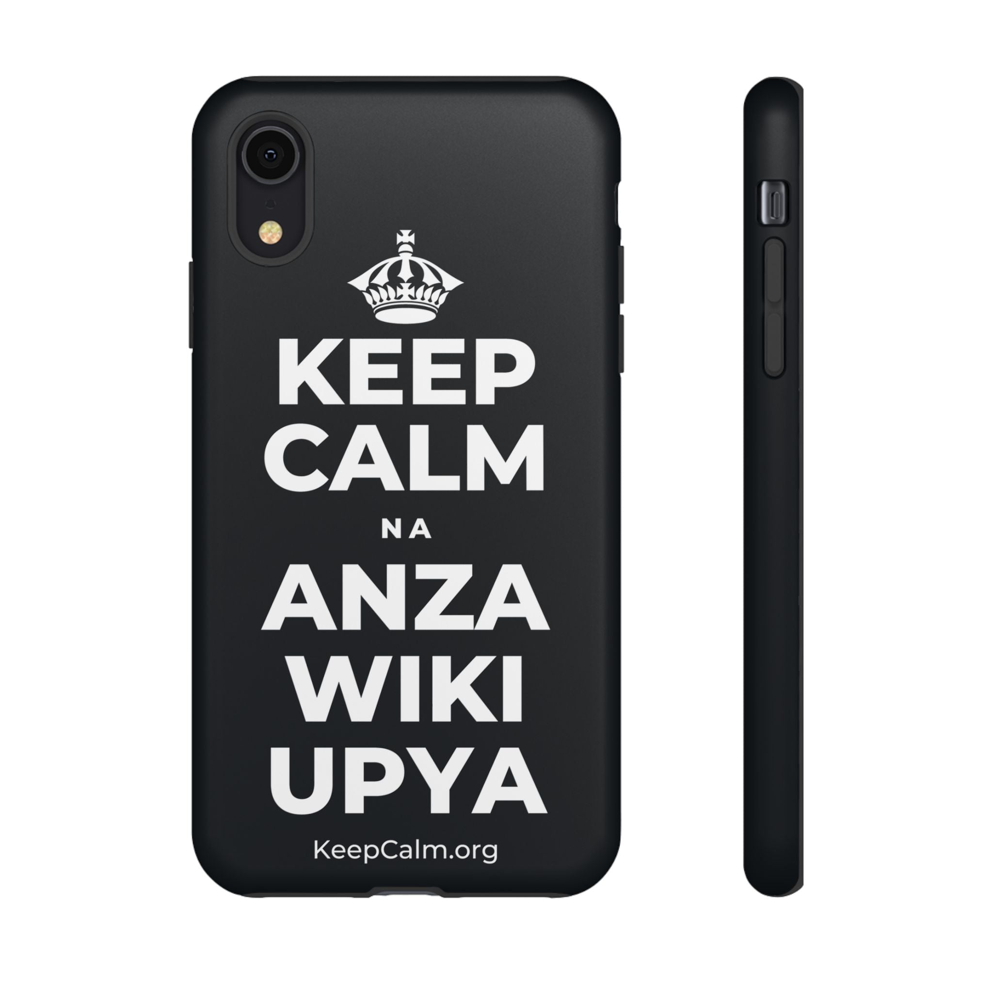 KEEP CALM NA ANZA WIKI UPYA Phone Case (Dark)