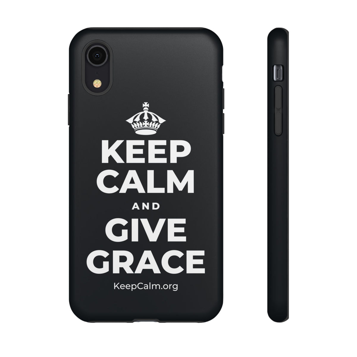 KEEP CALM AND GIVE GRACE Phone Case (Dark)