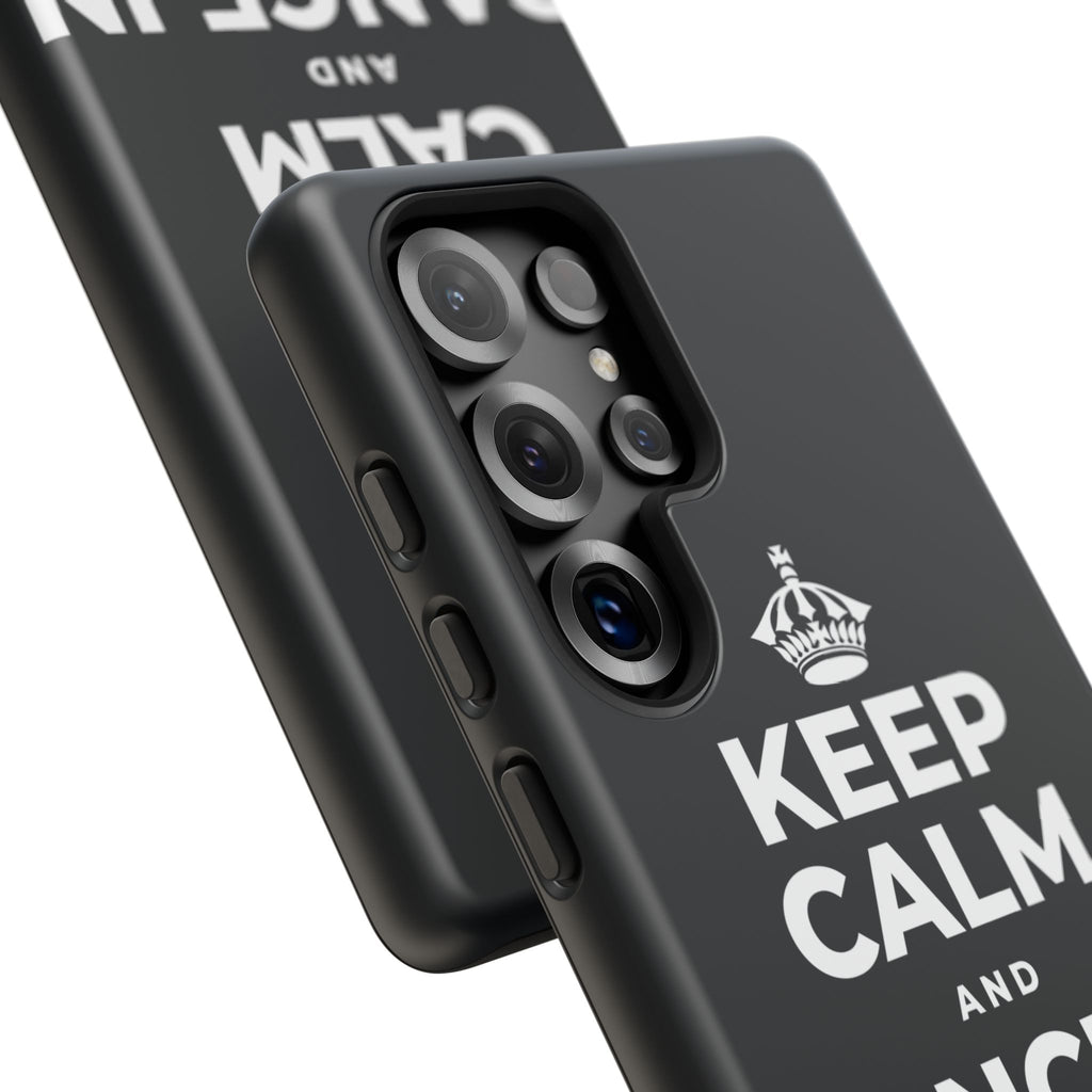 KEEP CALM AND DANCE IN THE SAND Phone Case (Dark)