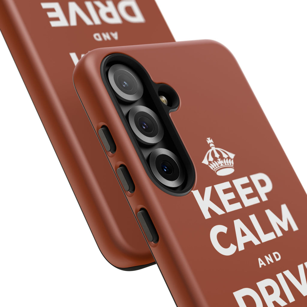 KEEP CALM AND DRIVE THE LONG WAY Phone Case