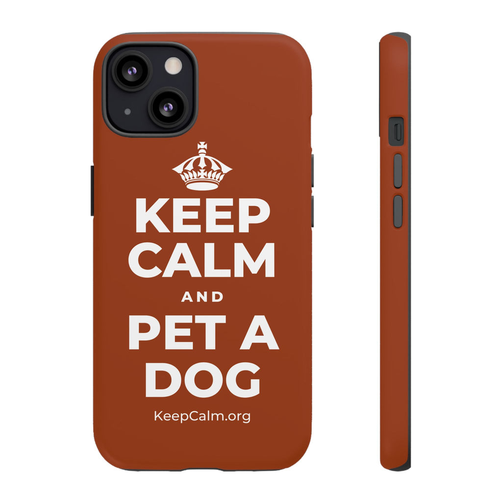 KEEP CALM AND PET A DOG Phone Case