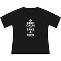 KEEP CALM AND TAKE A BOW Women's Raglan Tee