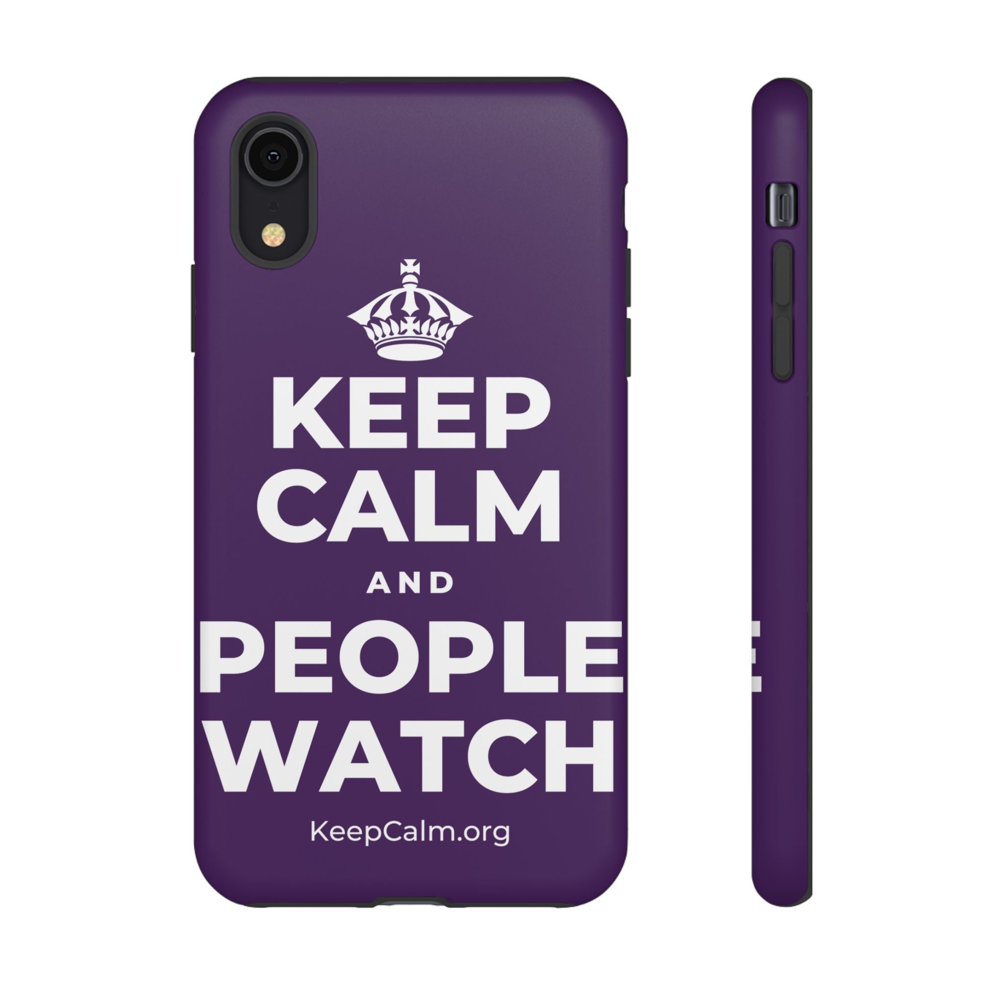 KEEP CALM AND PEOPLE WATCH Phone Case