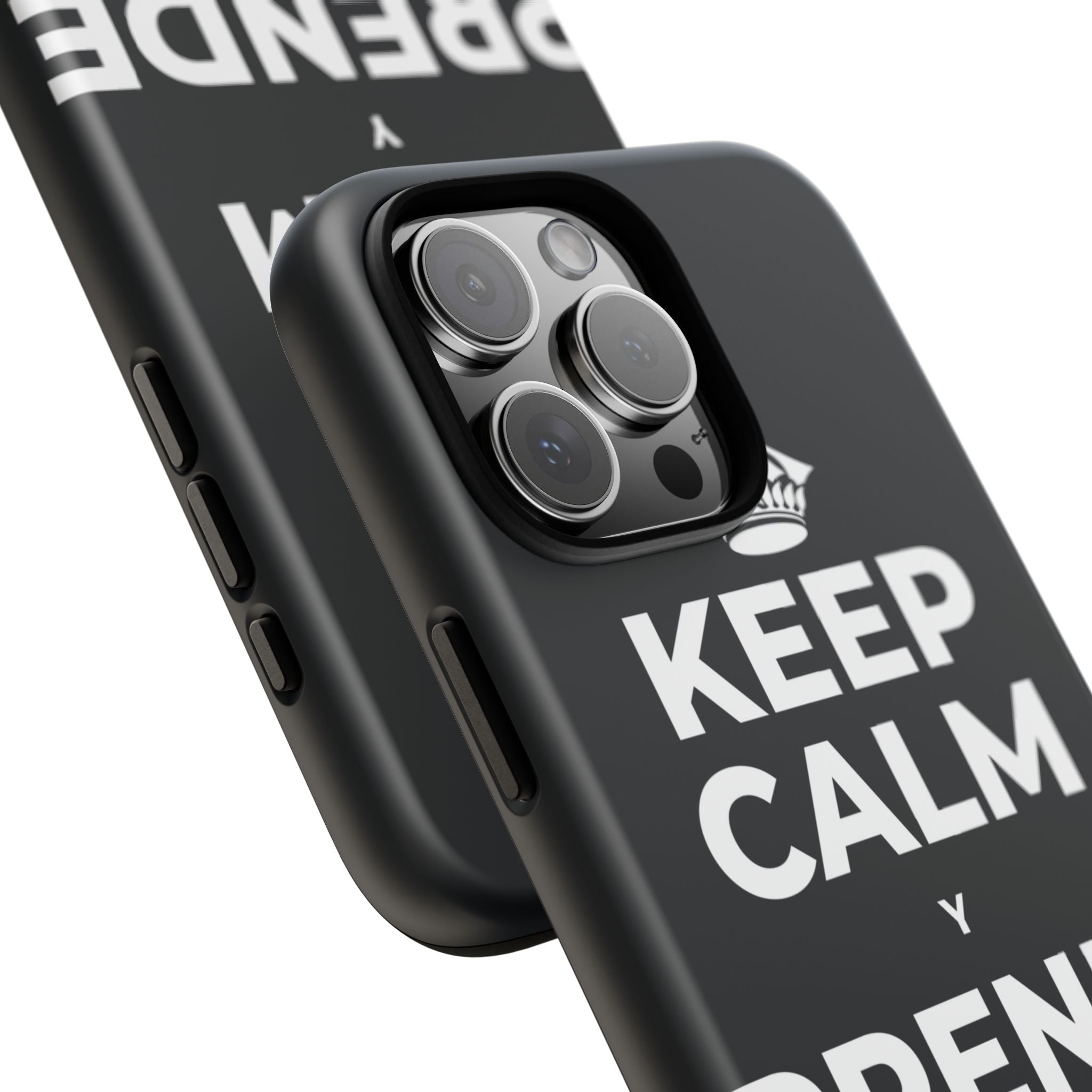 KEEP CALM Y PRENDE UNA VELA Phone Case (Dark)