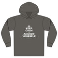 KEEP CALM AND ANCHOR YOURSELF Organic Hoodie Tee