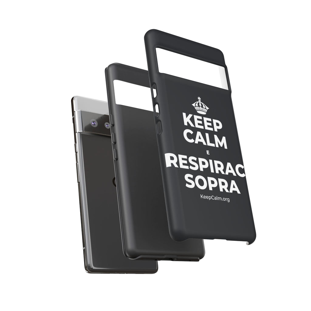 KEEP CALM E RESPIRACI SOPRA Phone Case (Dark)