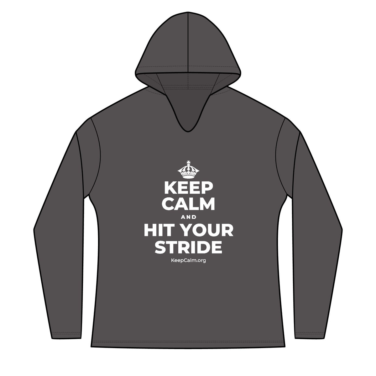 KEEP CALM AND HIT YOUR STRIDE Women's Long Sleeve Hoodie