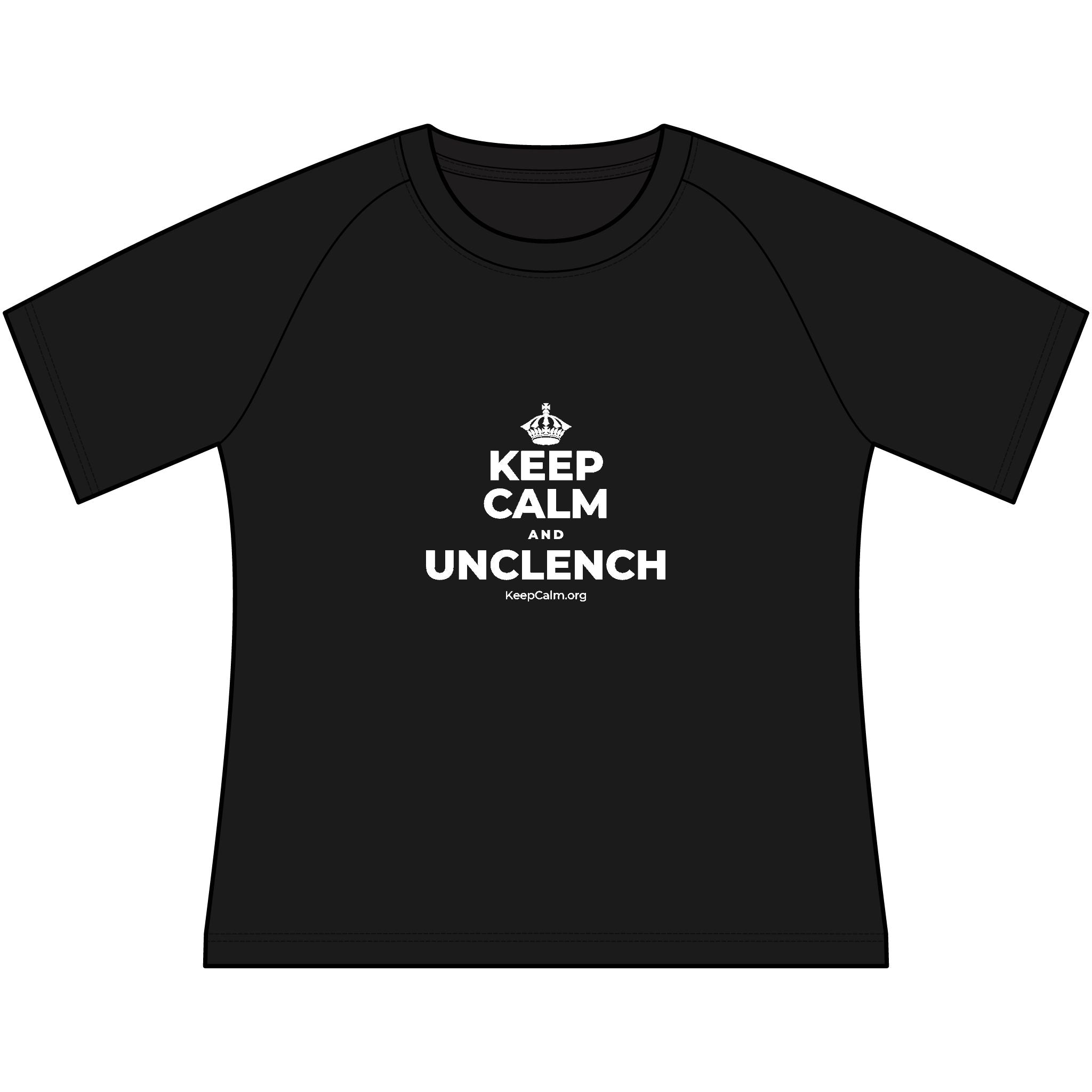 KEEP CALM AND UNCLENCH Women's Raglan Tee