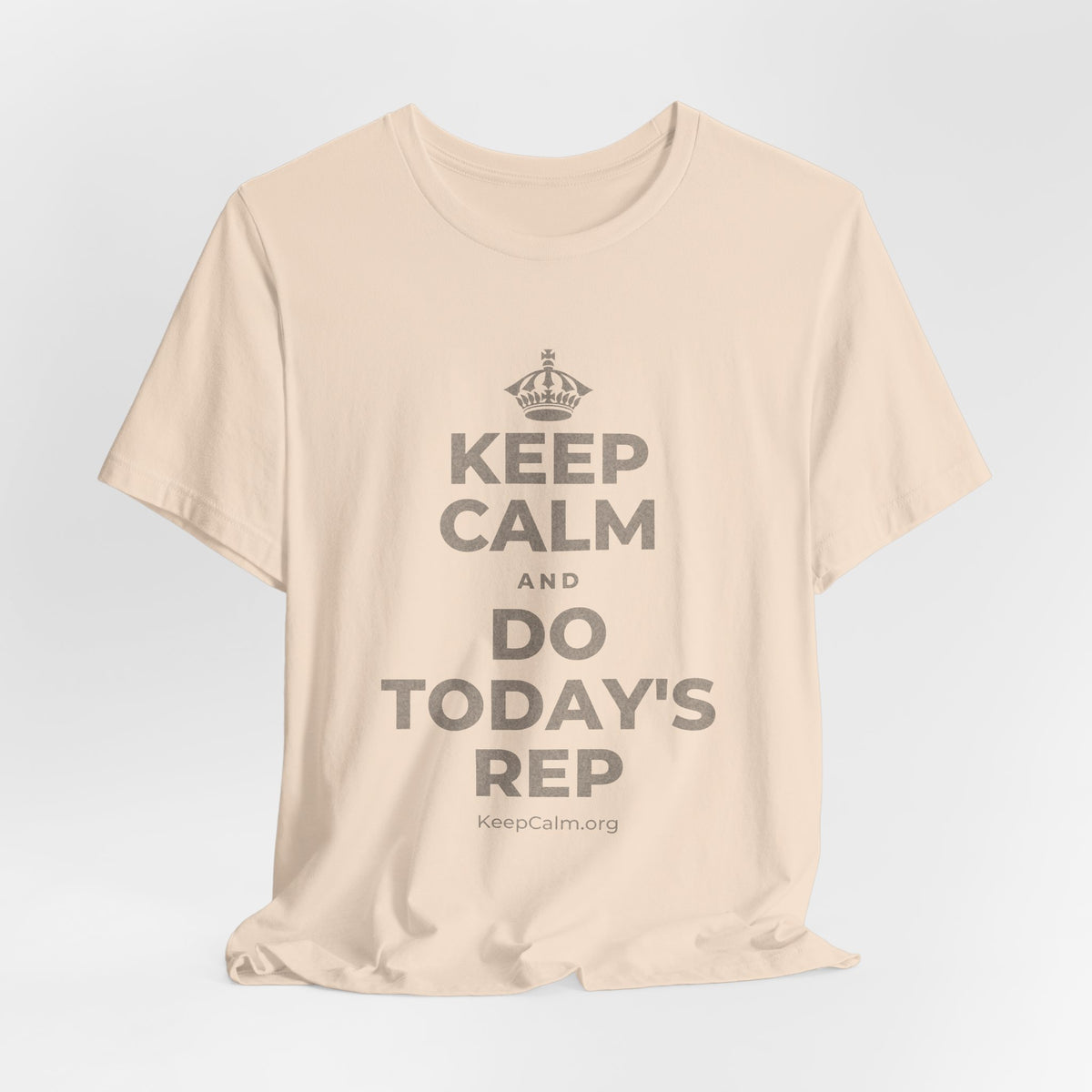 KEEP CALM AND DO TODAY'S REP T-Shirt (Soft Cream–Heather Mauve)