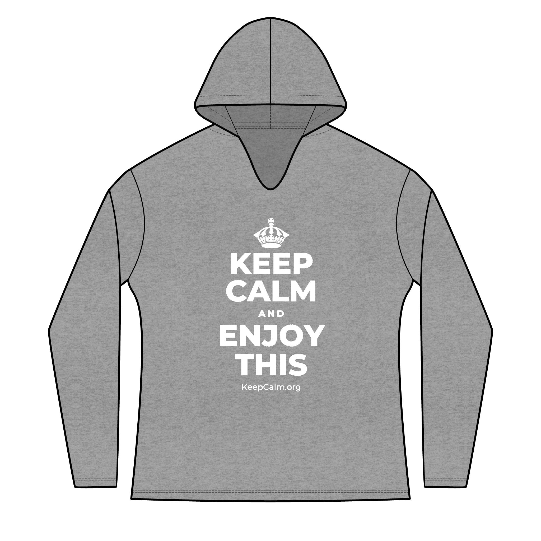 KEEP CALM AND ENJOY THIS Women's Long Sleeve Hoodie