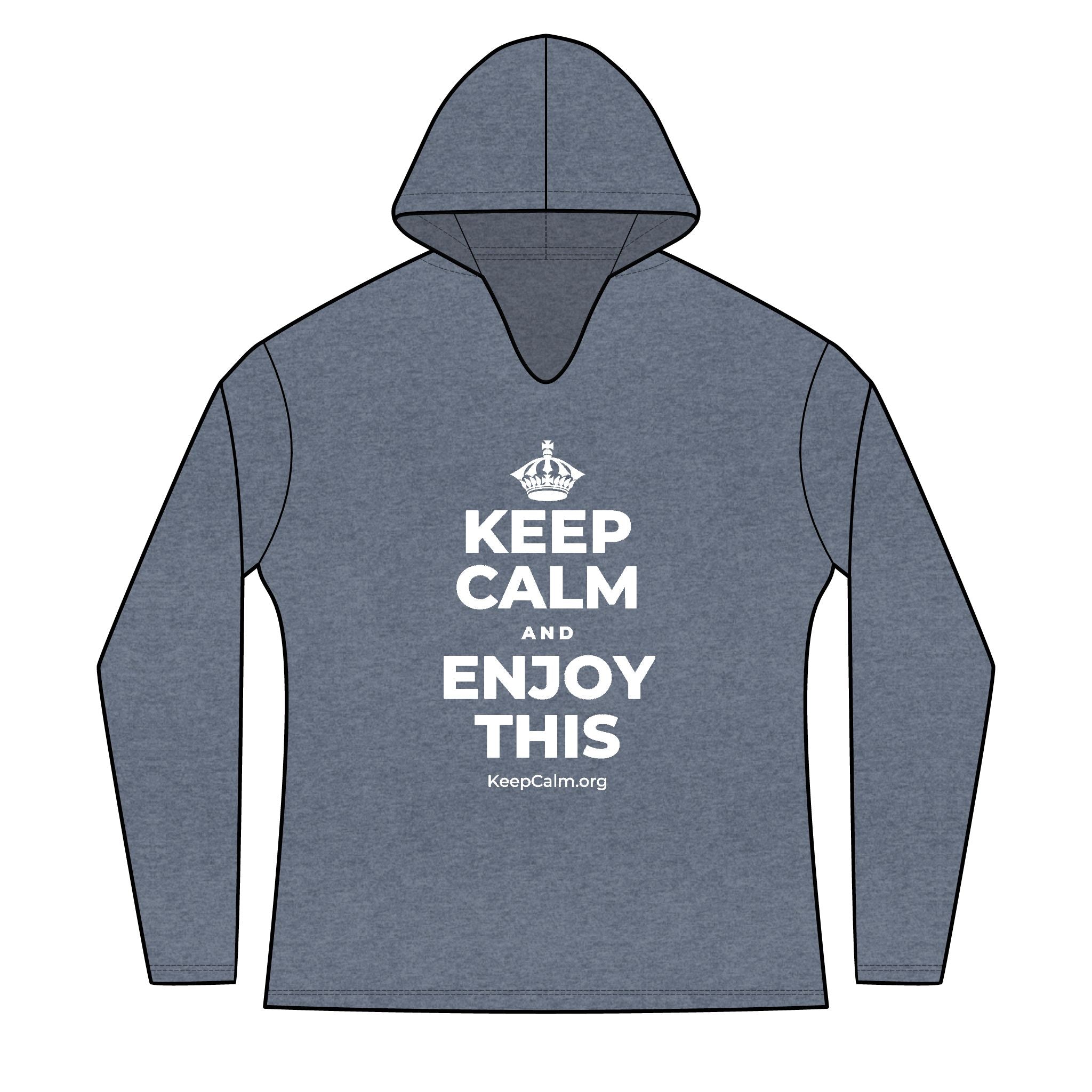 KEEP CALM AND ENJOY THIS Women's Long Sleeve Hoodie