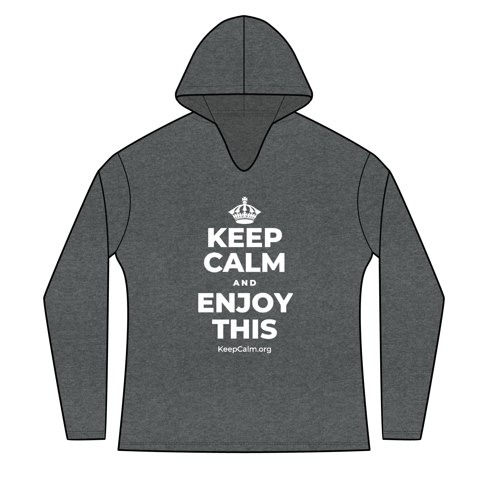 KEEP CALM AND ENJOY THIS Women's Long Sleeve Hoodie