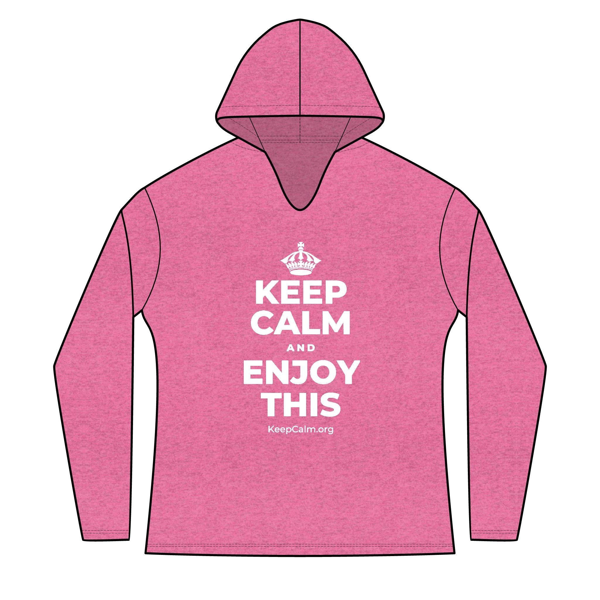 KEEP CALM AND ENJOY THIS Women's Long Sleeve Hoodie