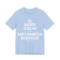 KEEP CALM NA METAMETA KIDOGO T-Shirt (Baby Blue–Silver)
