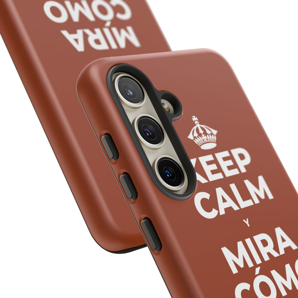KEEP CALM Y MIRA CÓMO CAMBIAN LAS HOJAS Phone Case
