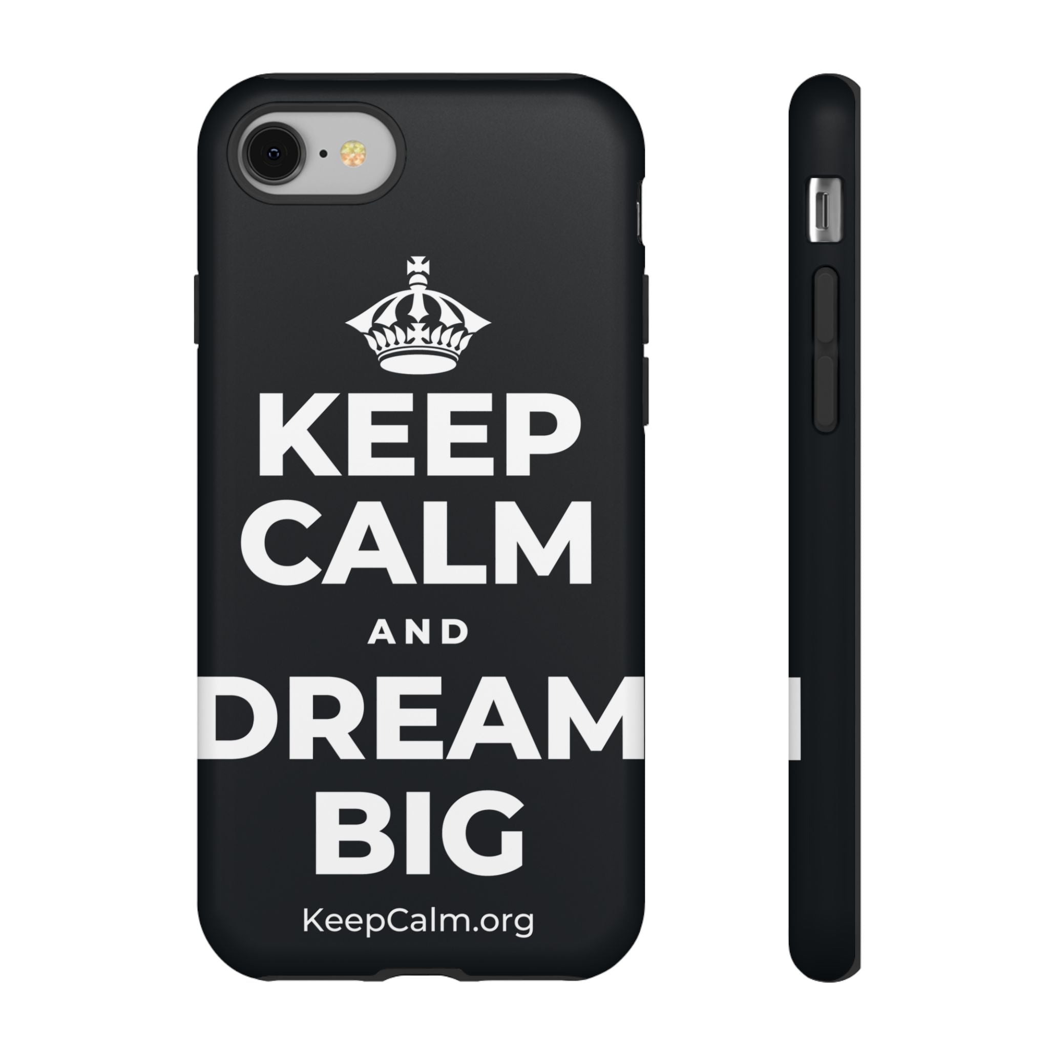 KEEP CALM AND DREAM BIG Phone Case (Dark)