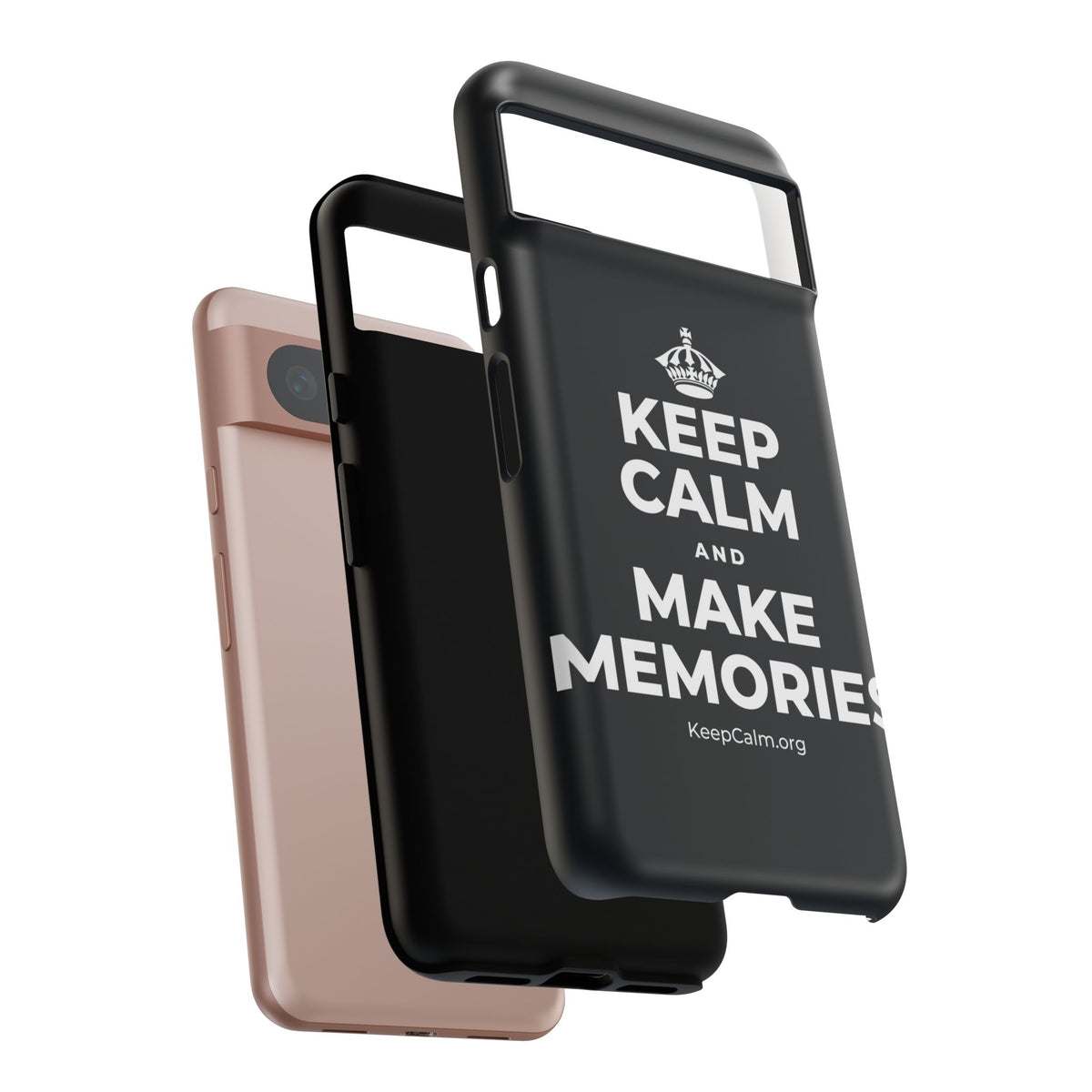 KEEP CALM AND MAKE MEMORIES Phone Case (Dark)