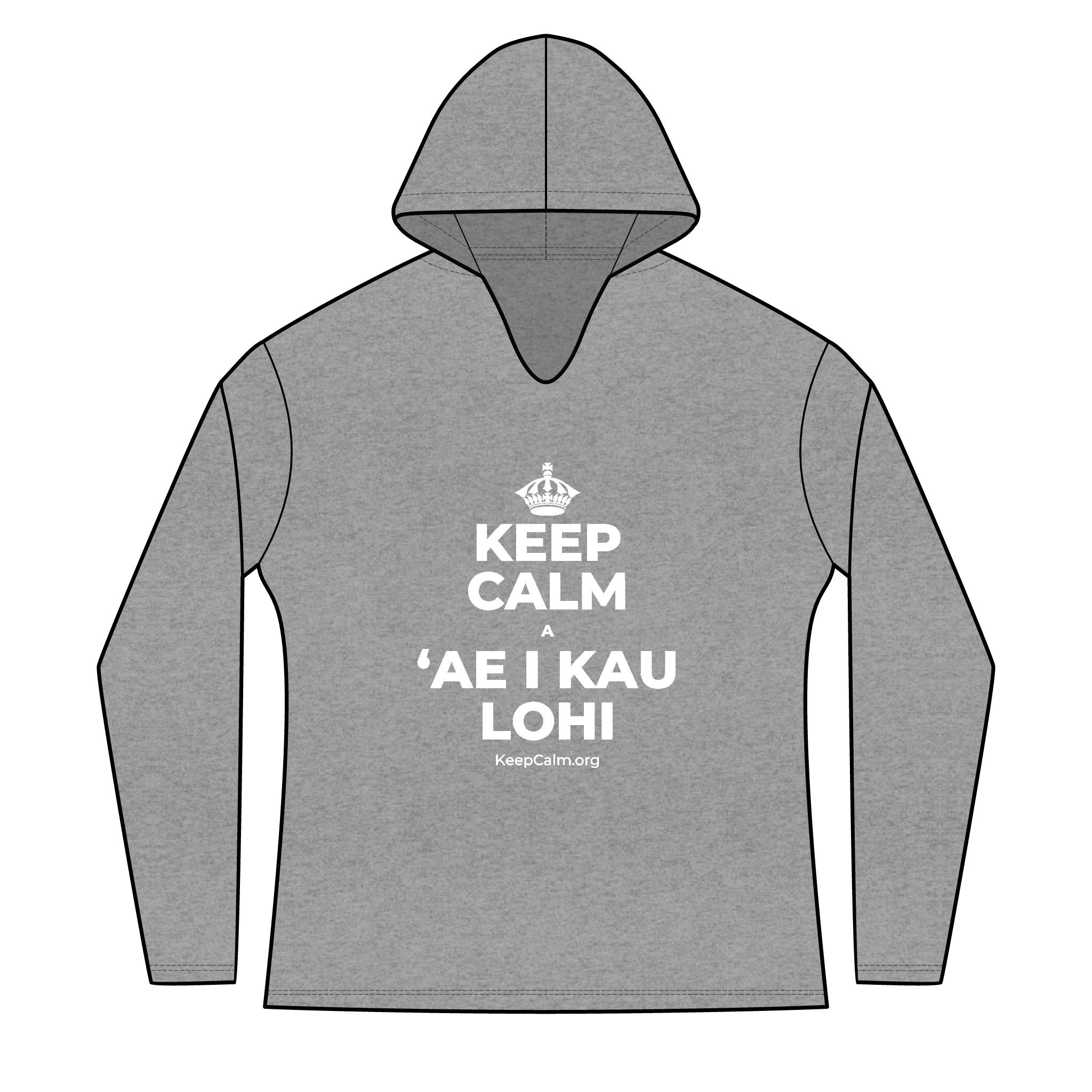 KEEP CALM A ʻAE I KAU LOHI Women's Long Sleeve Hoodie