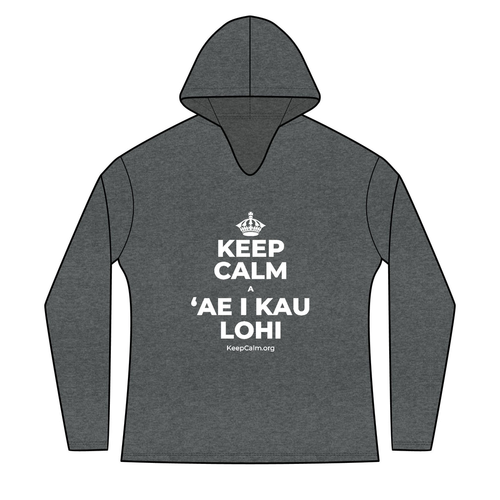 KEEP CALM A ʻAE I KAU LOHI Women's Long Sleeve Hoodie