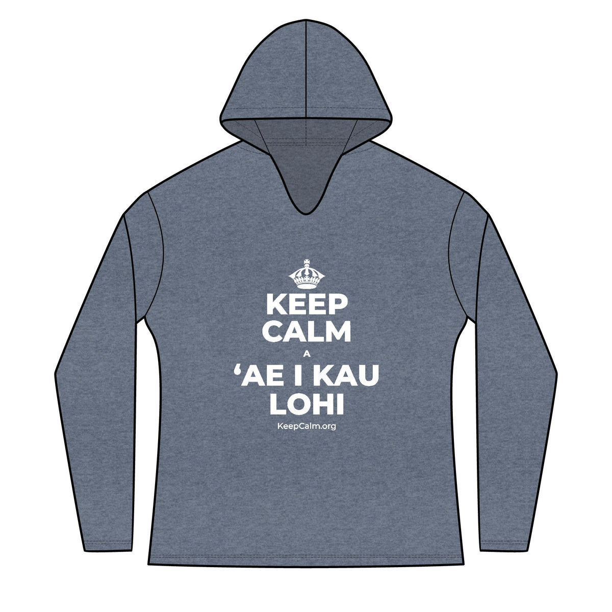 KEEP CALM A ʻAE I KAU LOHI Women's Long Sleeve Hoodie
