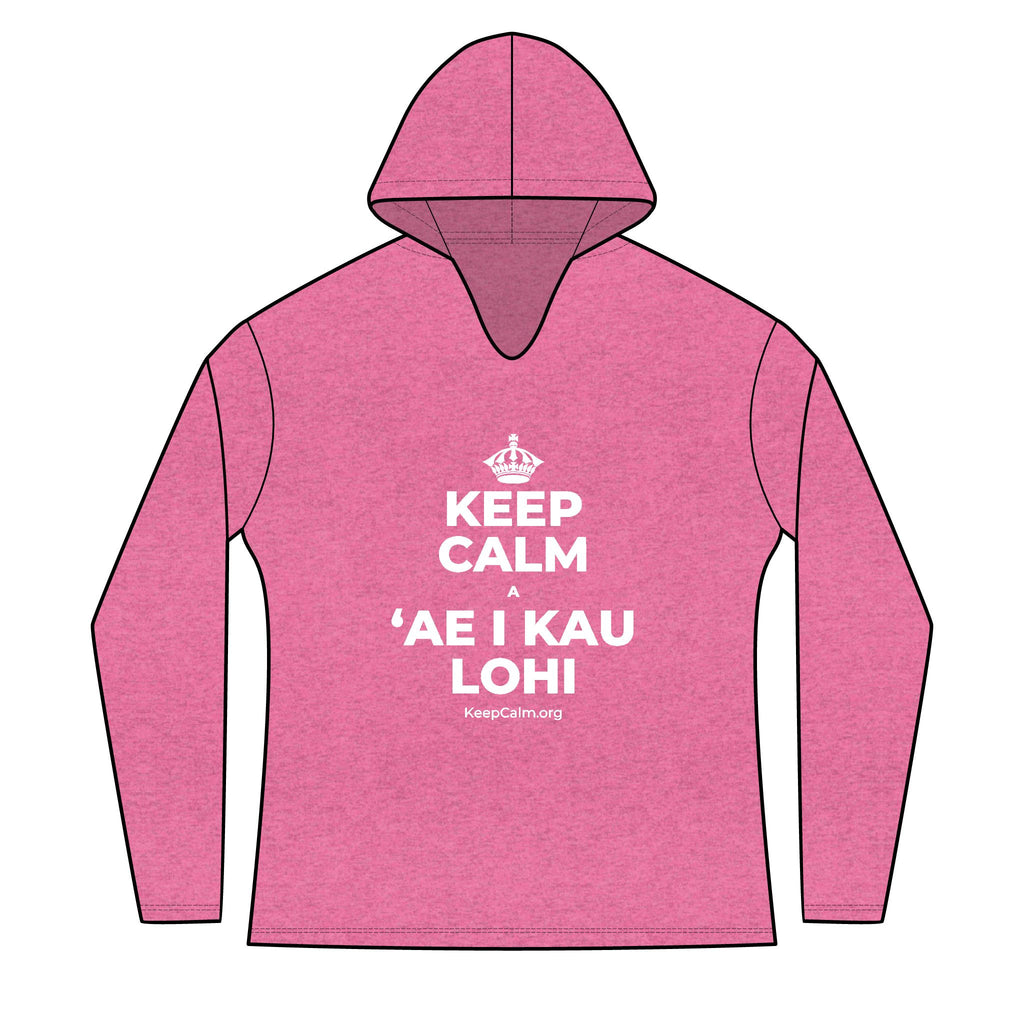 KEEP CALM A ʻAE I KAU LOHI Women's Long Sleeve Hoodie