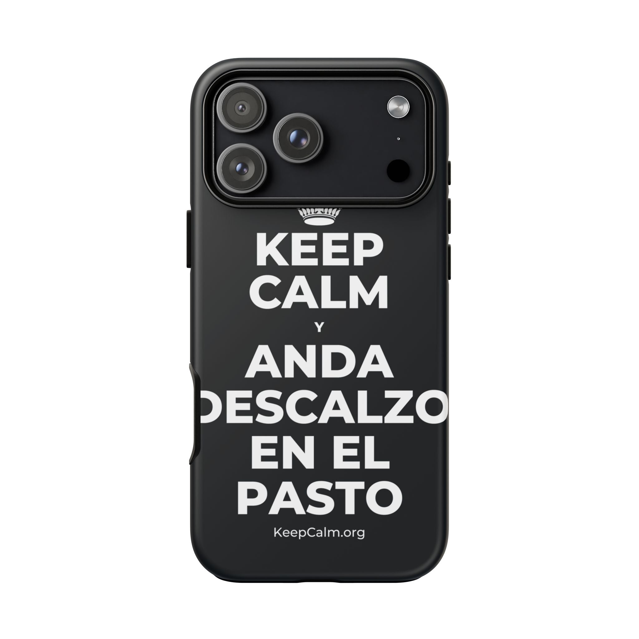KEEP CALM Y ANDA DESCALZO EN EL PASTO Phone Case (Dark)