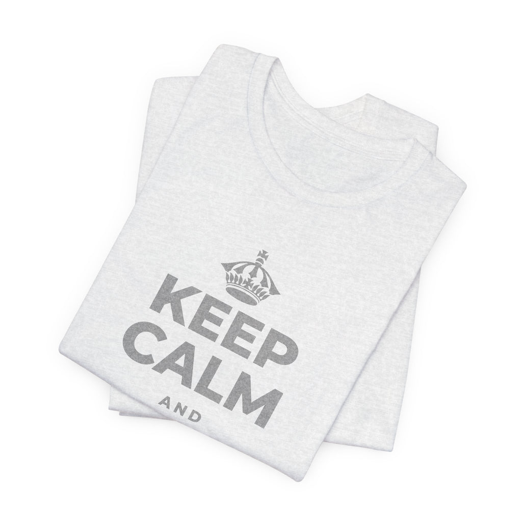 KEEP CALM AND FIND THE GOOD T-Shirt (Soft Cream–Heather Mauve)