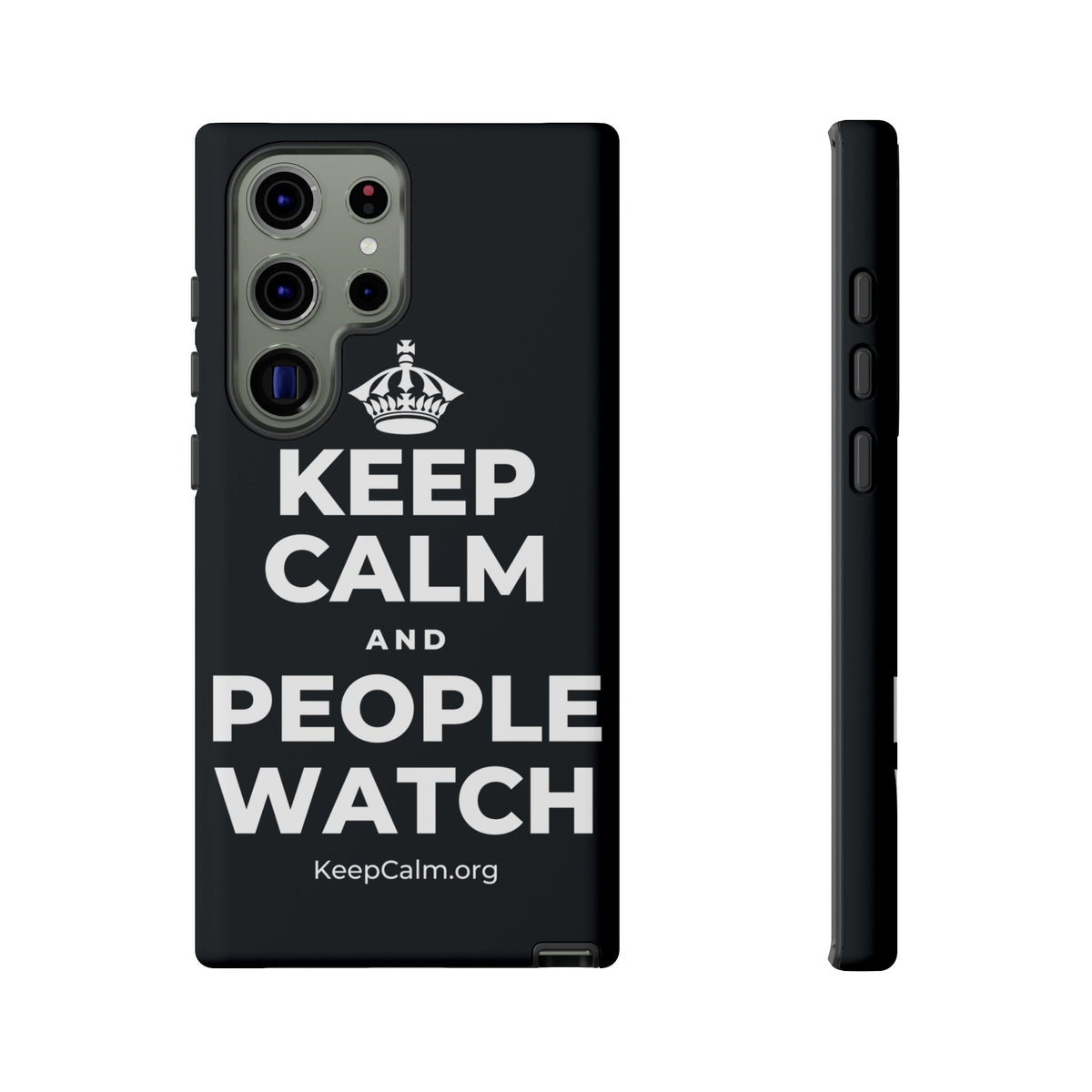 KEEP CALM AND PEOPLE WATCH Phone Case (Dark)