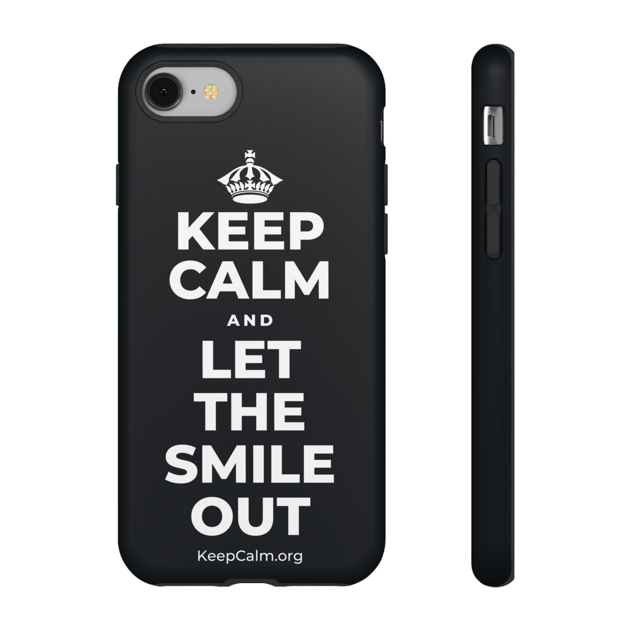 KEEP CALM AND LET THE SMILE OUT Phone Case (Dark)