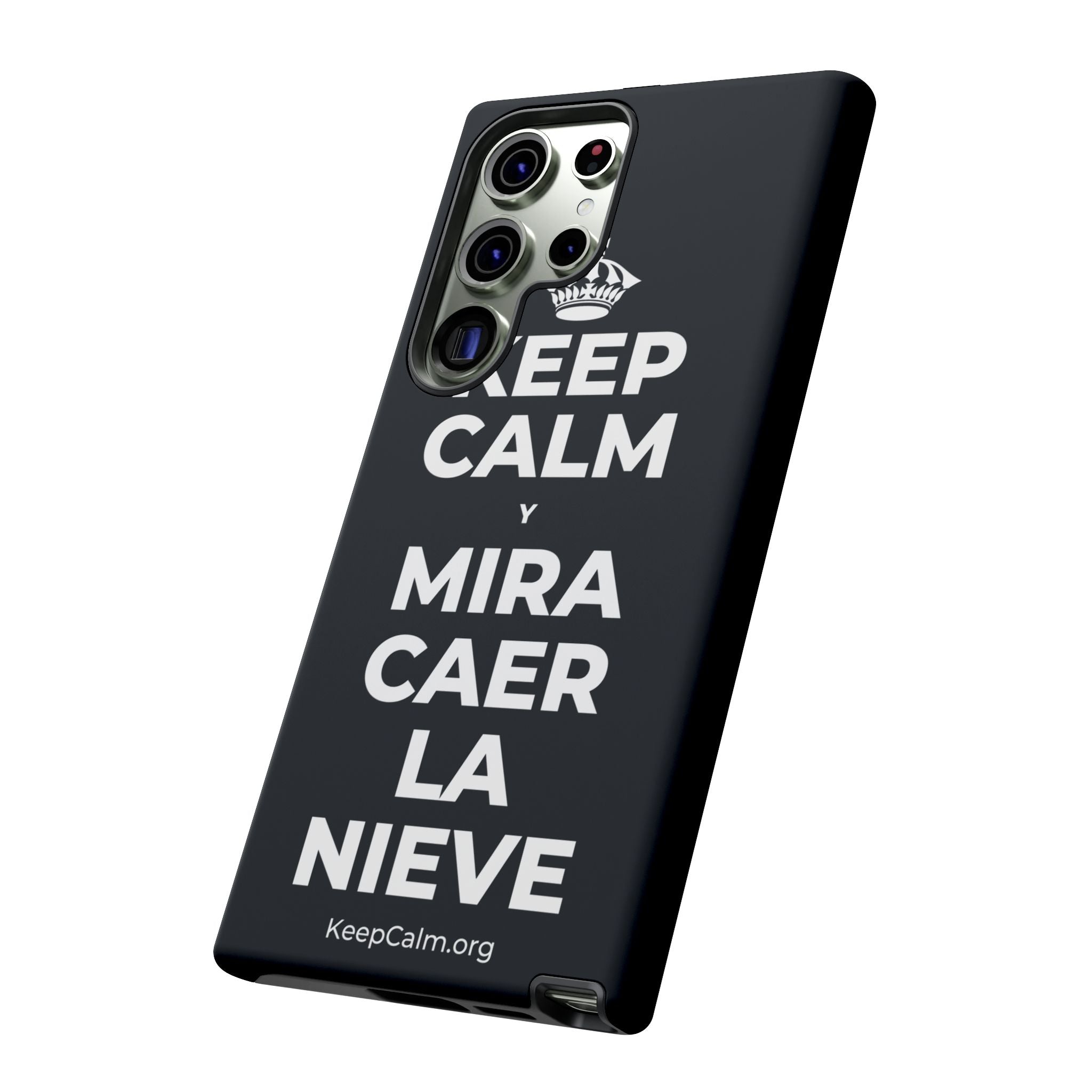 KEEP CALM Y MIRA CAER LA NIEVE Phone Case (Dark)