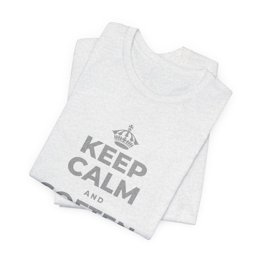 KEEP CALM AND SOFTEN INTO THE PILLOW T-Shirt (Soft Cream–Heather Mauve)