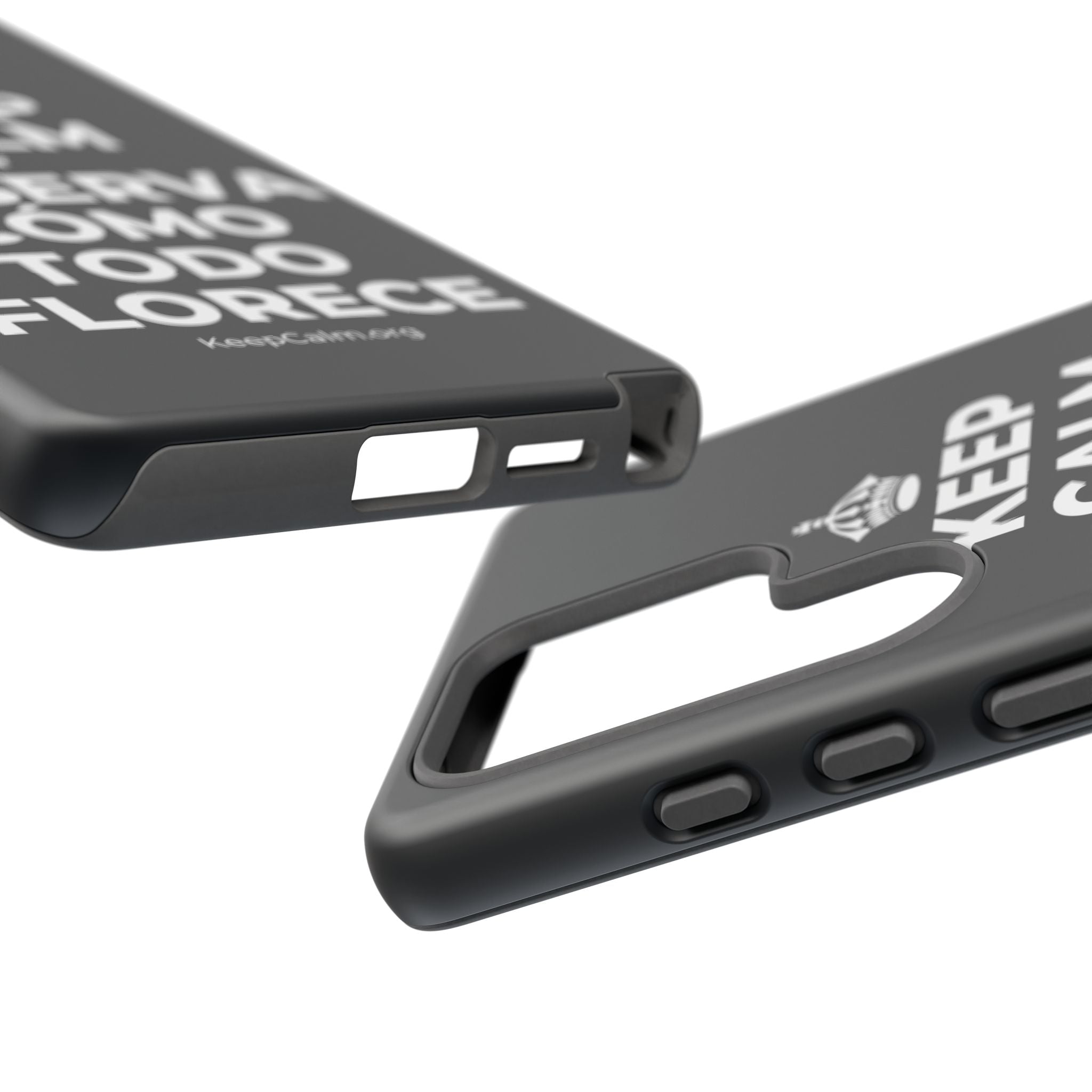 KEEP CALM Y OBSERVA CÓMO TODO FLORECE Phone Case (Dark)