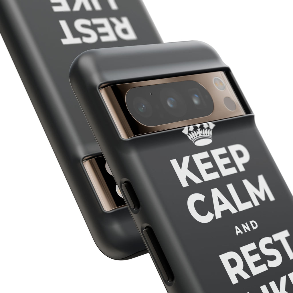 KEEP CALM AND REST LIKE THE SEASON Phone Case (Dark)