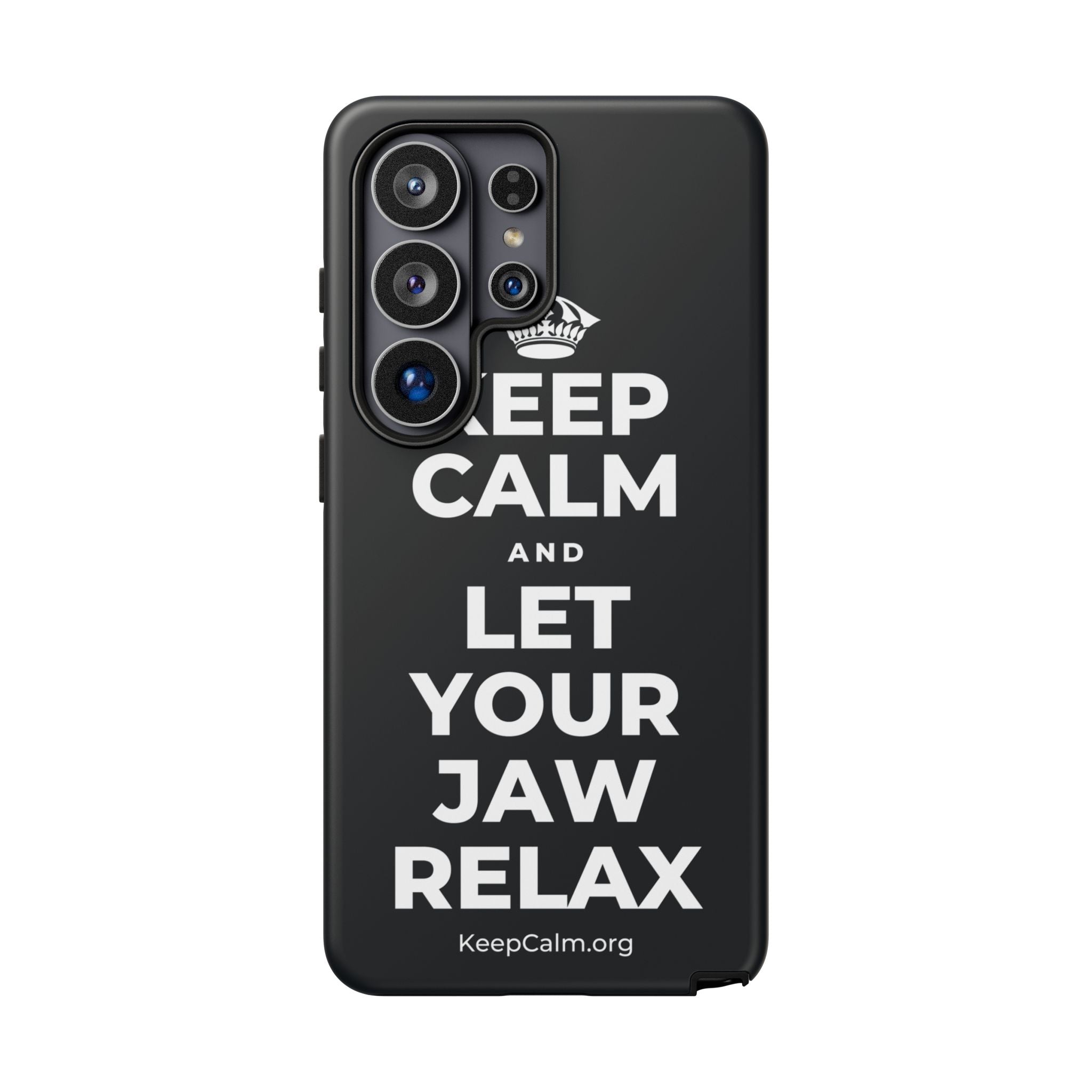 KEEP CALM AND LET YOUR JAW RELAX Phone Case (Dark)