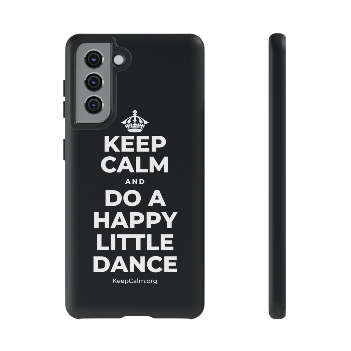 KEEP CALM AND DO A HAPPY LITTLE DANCE Phone Case (Dark)