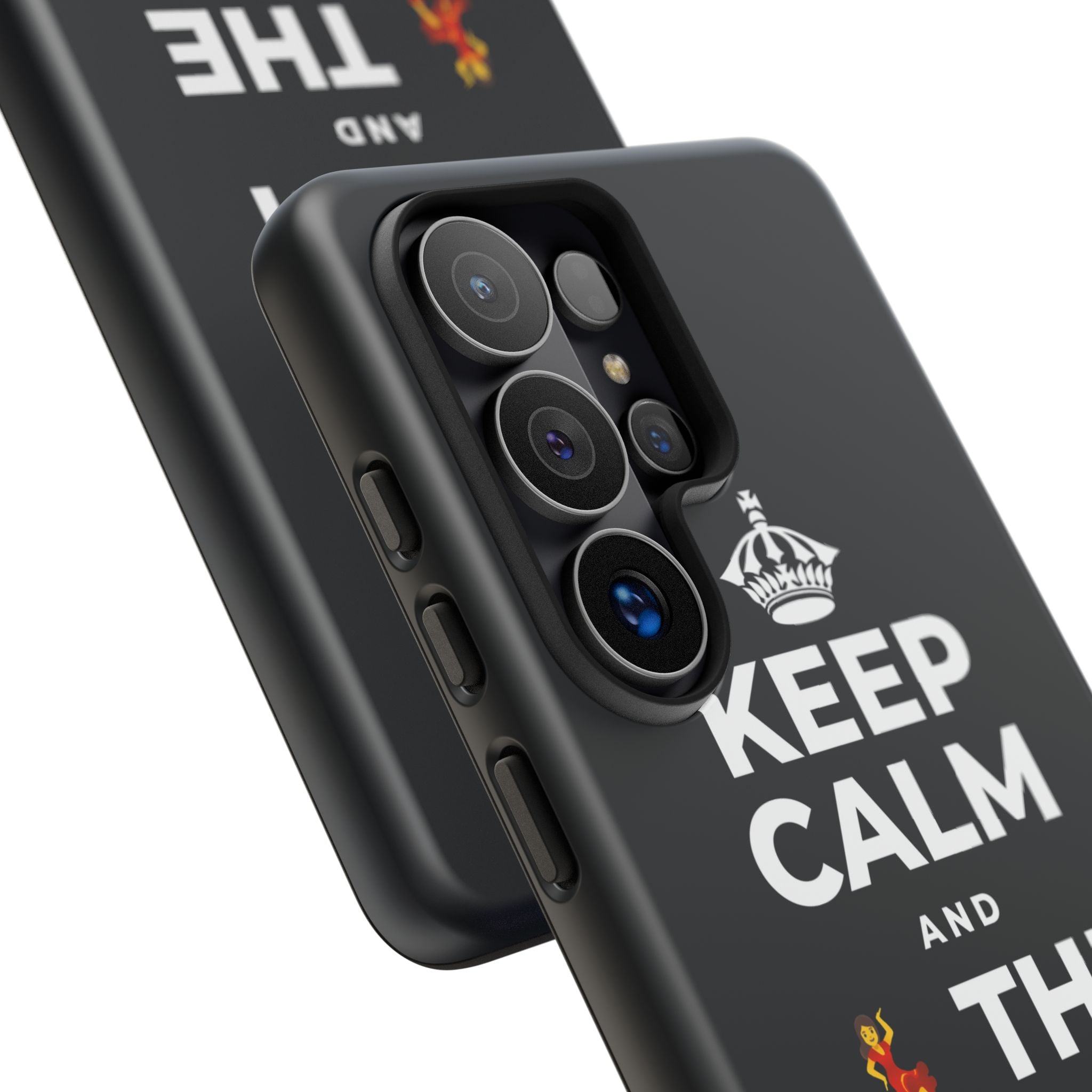 KEEP CALM AND 💃 THE NIGHT AWAY Phone Case (Dark)
